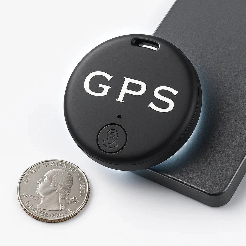 GPS Tracker Compact Two-Way Ring & App-Controlled