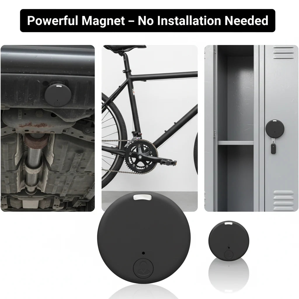 GPS Tracker Magnetic Mount Real-Time Location Alerts