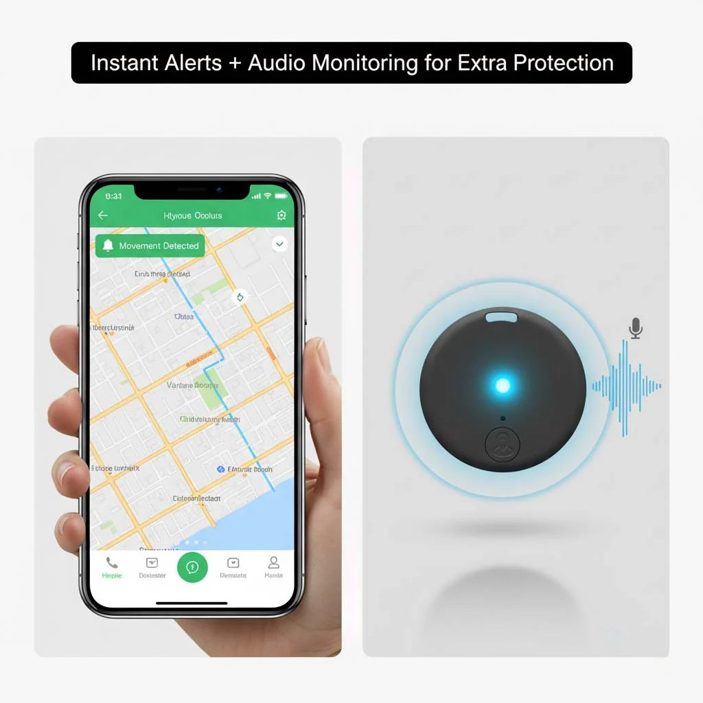 GPS Tracker Magnetic Real-Time Location & Movement Alerts