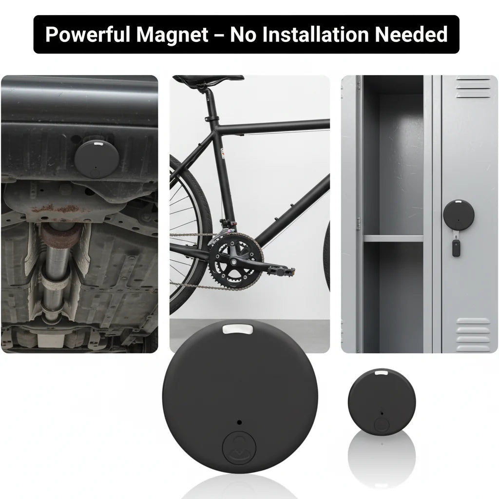 GPS Tracker Magnetic Real-Time Location & Movement Alerts