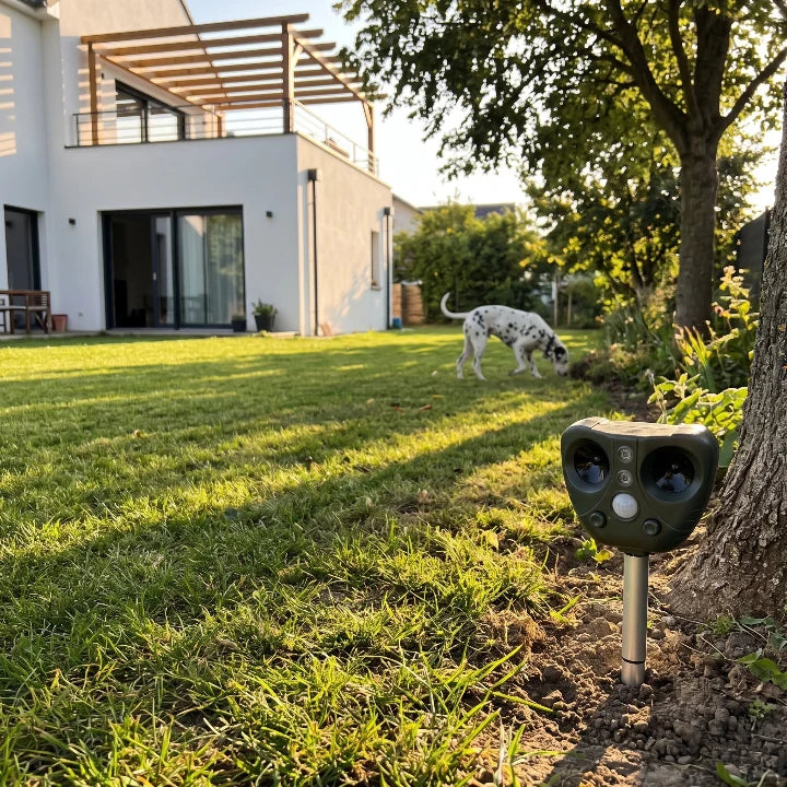 Garden Bird Repellent Solar-Powered Weatherproof 9 m Range