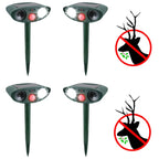 Garden Deer Repellent Solar-Powered Motion-Activated Ultrasonic