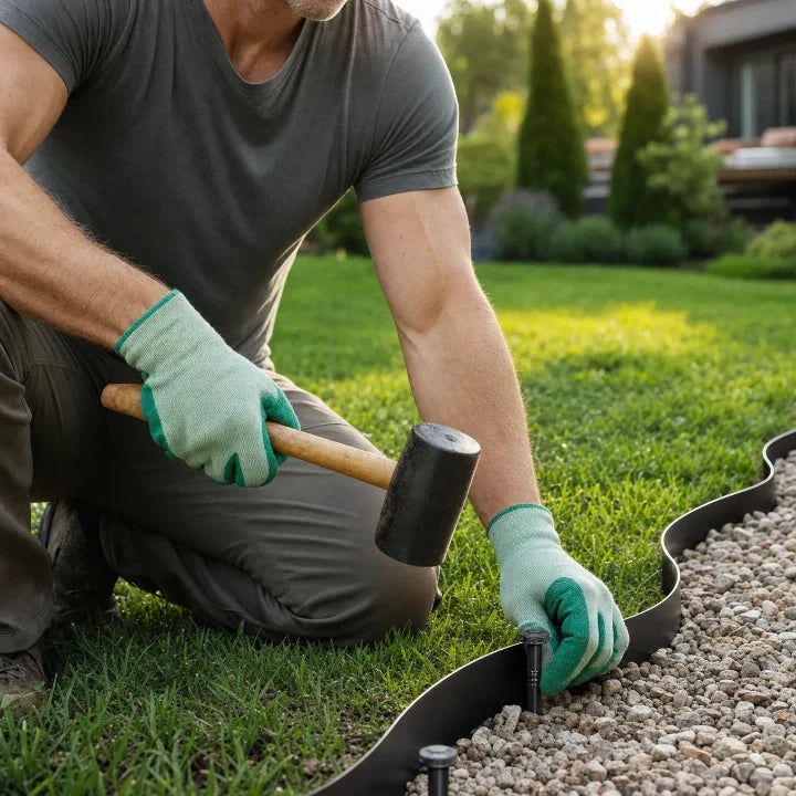 Garden Edging Flexible No Dig Anchor Pins