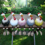 Garden Figurine Polka-Dot Weatherproof & UV-Resistant 11.8 Inch