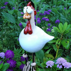 Garden Figurine Polka-Dot Weatherproof & UV-Resistant 11.8 Inch
