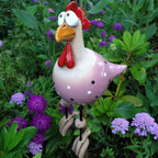 Garden Figurine Polka-Dot Weatherproof & UV-Resistant 11.8 Inch