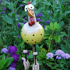 Garden Figurine Polka-Dot Weatherproof & UV-Resistant 11.8 Inch