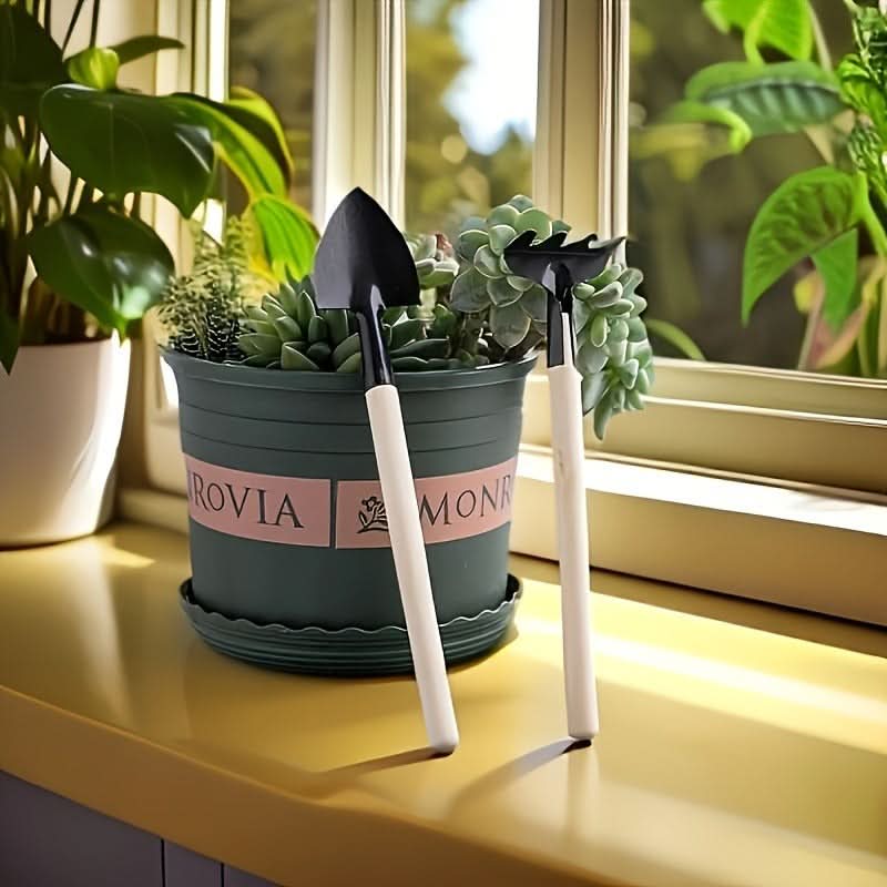 Garden Hand Tool Set Stainless Steel Ergonomic Grip Set of 6