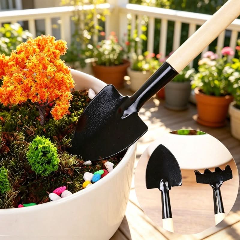 Garden Hand Tool Set Stainless Steel Ergonomic Grip Set of 6