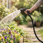 Garden Hose Expands 3x 7-Function Nozzle & Anti-Kink