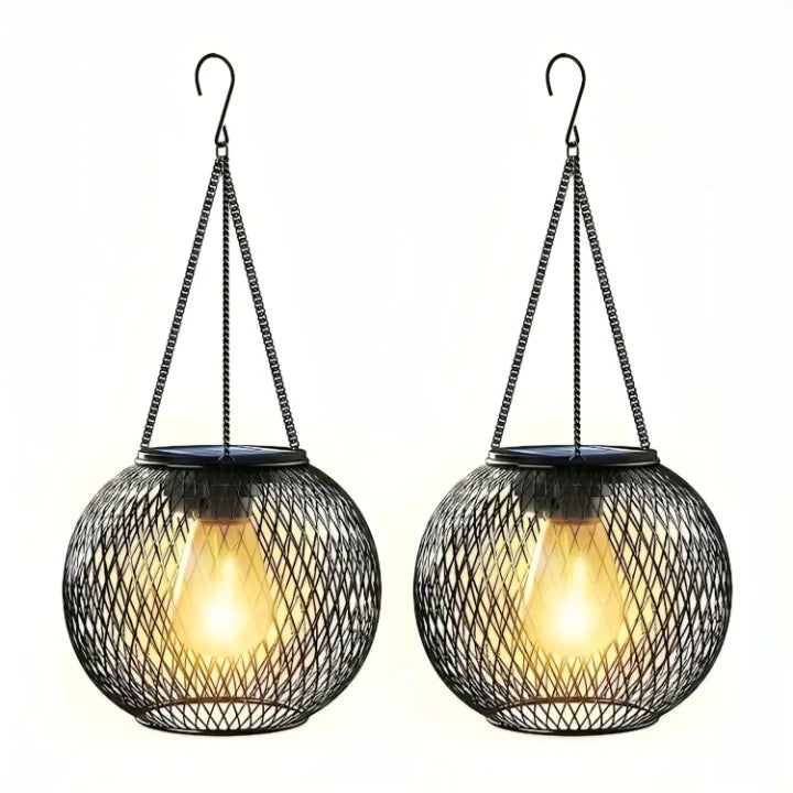 Garden Lantern Solar-Powered Weatherproof Up To 36 Hours