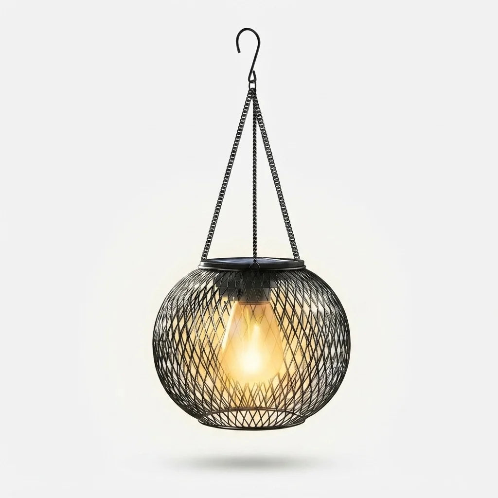 Garden Lantern Solar-Powered Weatherproof Up To 36 Hours