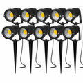 Garden Spotlights 500 Lumens IP65 Weather-Resistant Set of 10