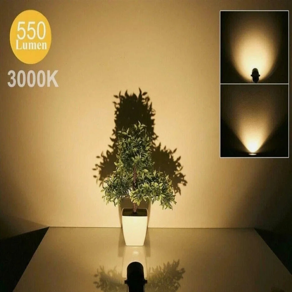 Garden Spotlights 500 Lumens IP65 Weather-Resistant Set of 10