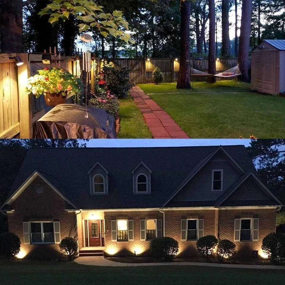 Garden Spotlights 500 Lumens IP65 Weather-Resistant Set of 10