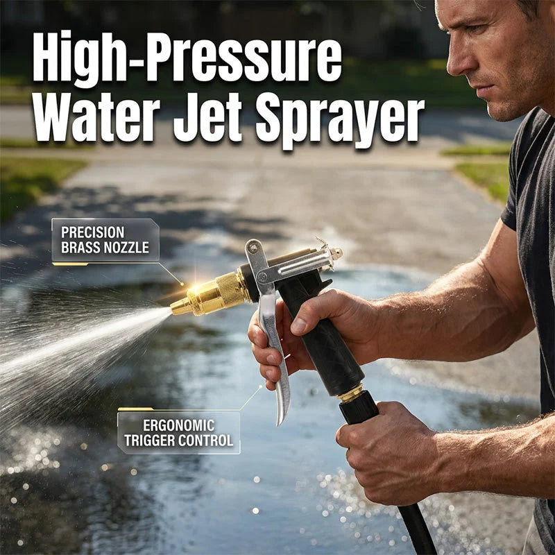 Garden Spray Gun High-Pressure Copper-Coated Brass Nozzle