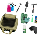 Garden Stool With Tool Bag Foldable Iron Frame