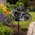 Garden Wind Spinner Motorcycle Chopper Skeleton Rider Acrylic