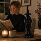 Garden Witch Figurine Hand-Painted Weather-Resistant Resin