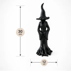 Garden Witch Figurine Hand-Painted Weather-Resistant Resin
