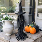 Garden Witch Figurine Hand-Painted Weather-Resistant Resin