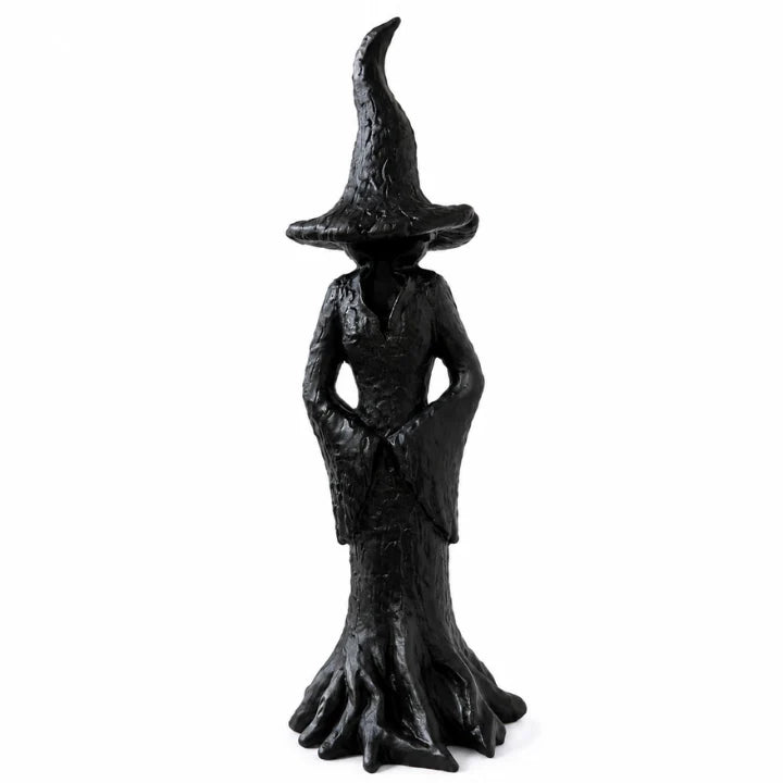 Garden Witch Figurine Hand-Painted Weather-Resistant Resin