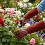 Gardening Gloves Reinforced Double Stitching Elastic Wrist Strap