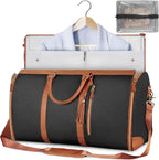 Garment Bag Foldable PU Leather Full-Length Zipper
