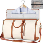 Garment Bag Foldable PU Leather Full-Length Zipper