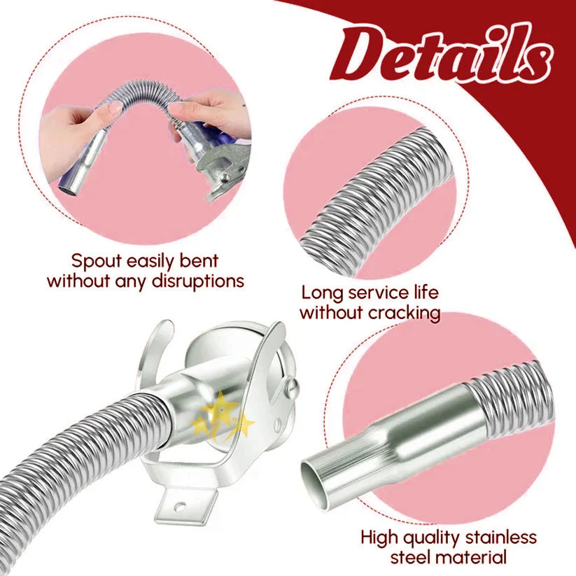 Gas Can Spout Stainless Steel Mesh Filter 11.61-Inch