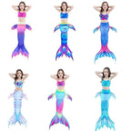 Girls Mermaid Swim Set 3-Piece With Tail