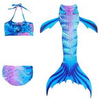 Girls Mermaid Swim Set 3-Piece With Tail