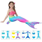 Girls Mermaid Swim Set 3-Piece With Tail