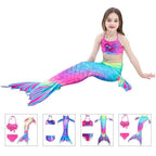 Girls Mermaid Swim Set 3-Piece With Tail