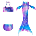 Girls Mermaid Swim Set 3-Piece With Tail