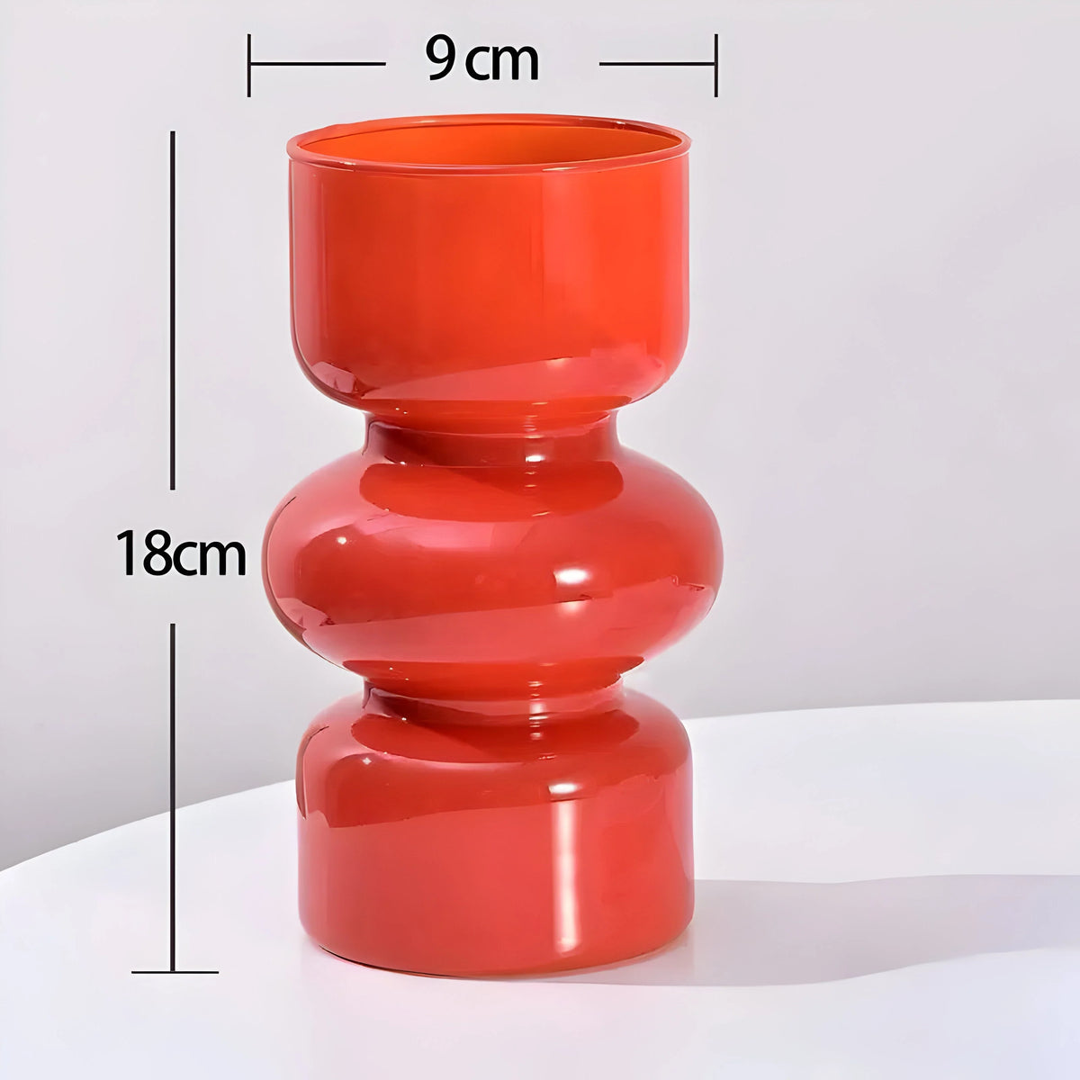 Glass Vase Hydroponic Retro Design 7.1 Inch