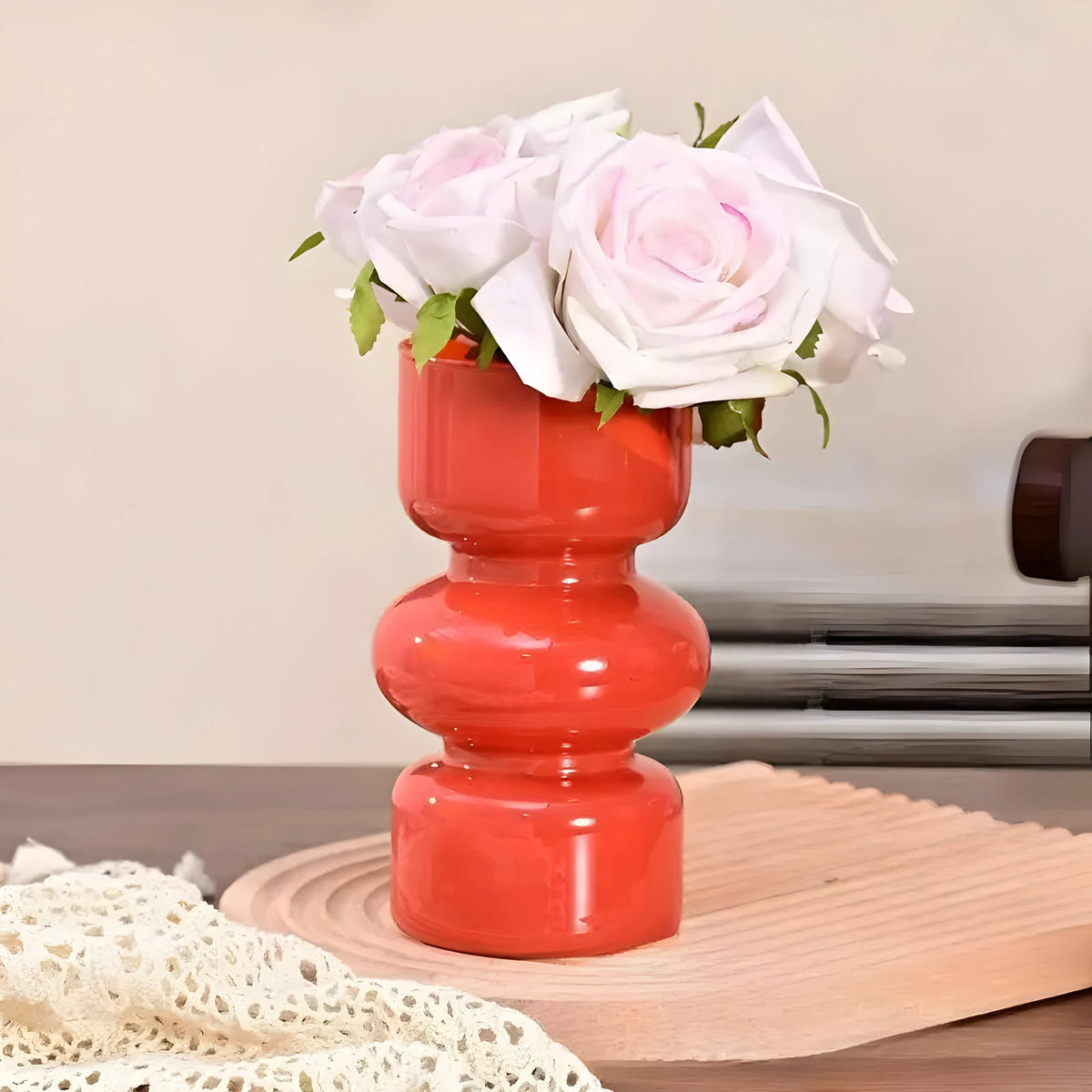 Glass Vase Hydroponic Retro Design 7.1 Inch