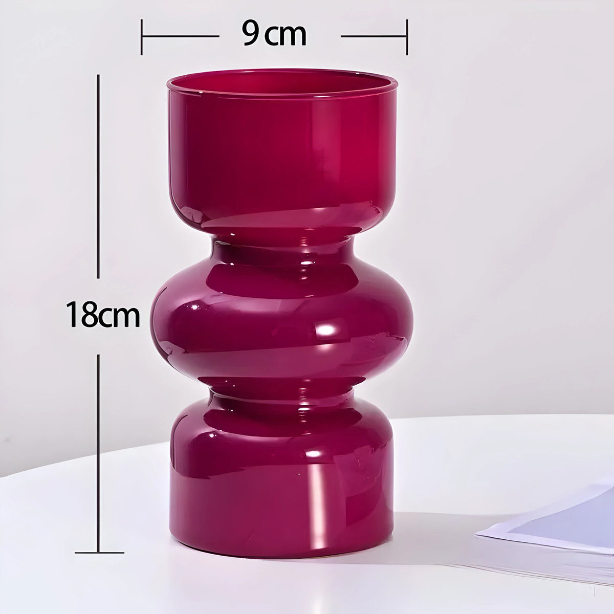 Glass Vase Hydroponic Retro Design 7.1 Inch