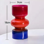 Glass Vase Hydroponic Retro Design 7.1 Inch