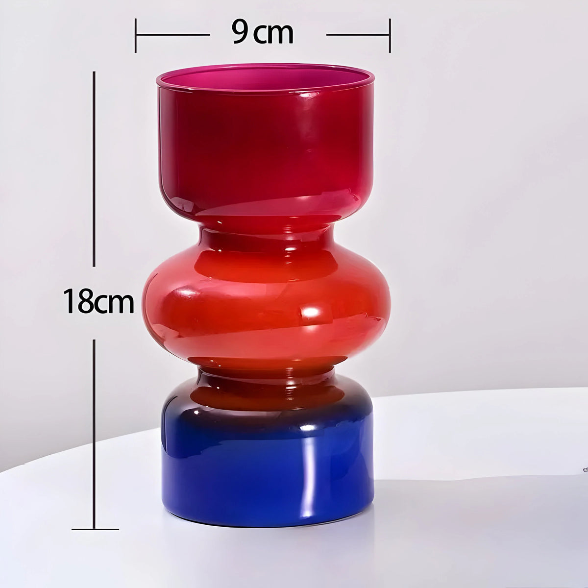 Glass Vase Hydroponic Retro Design 7.1 Inch