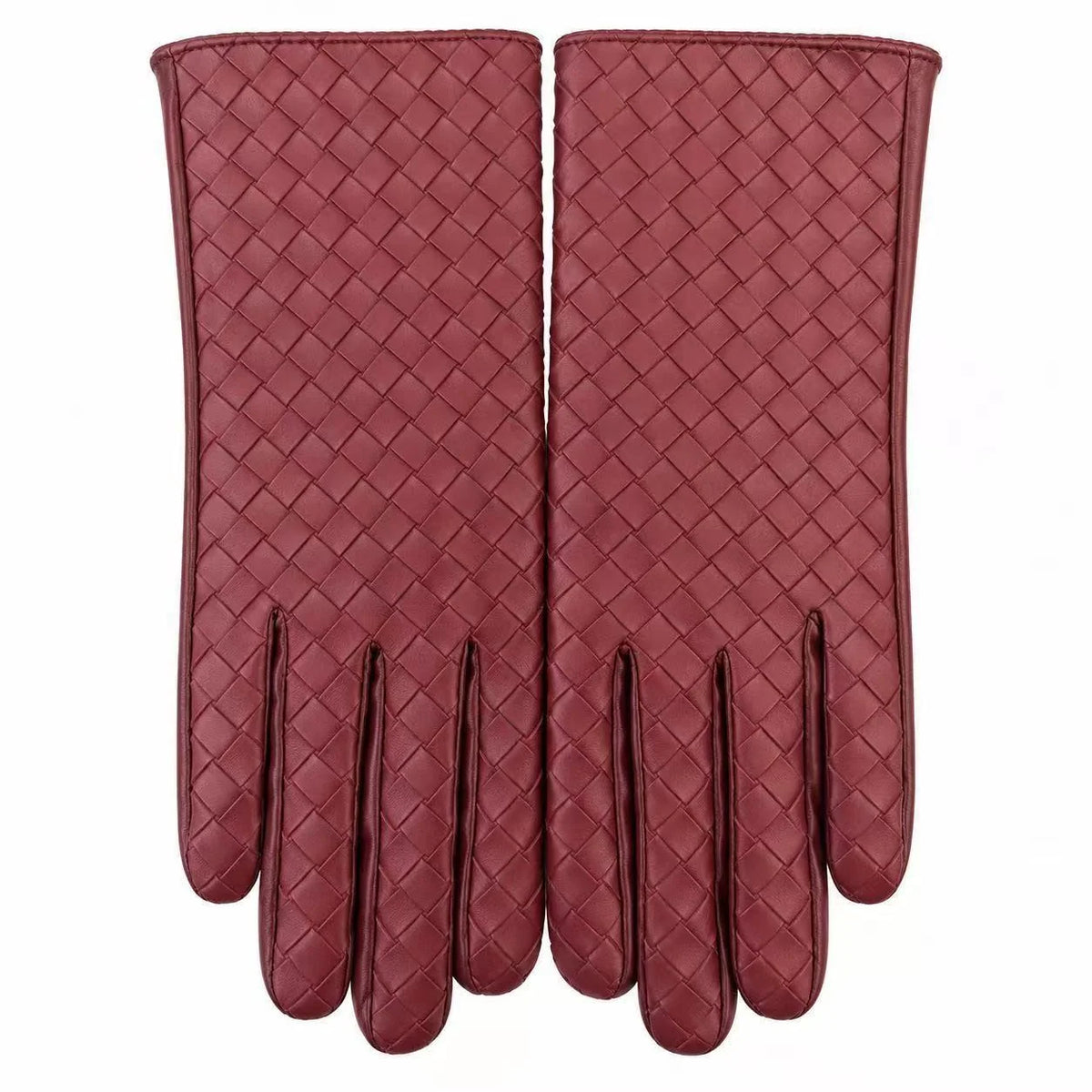 Gloves Woven Leather Soft Lined Textured Grip