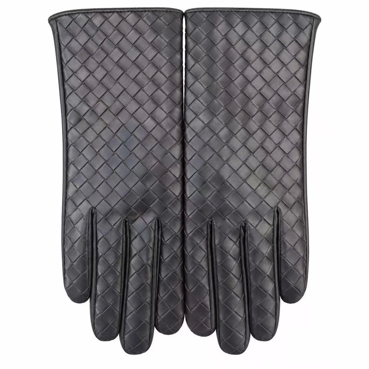 Gloves Woven Leather Soft Lined Textured Grip