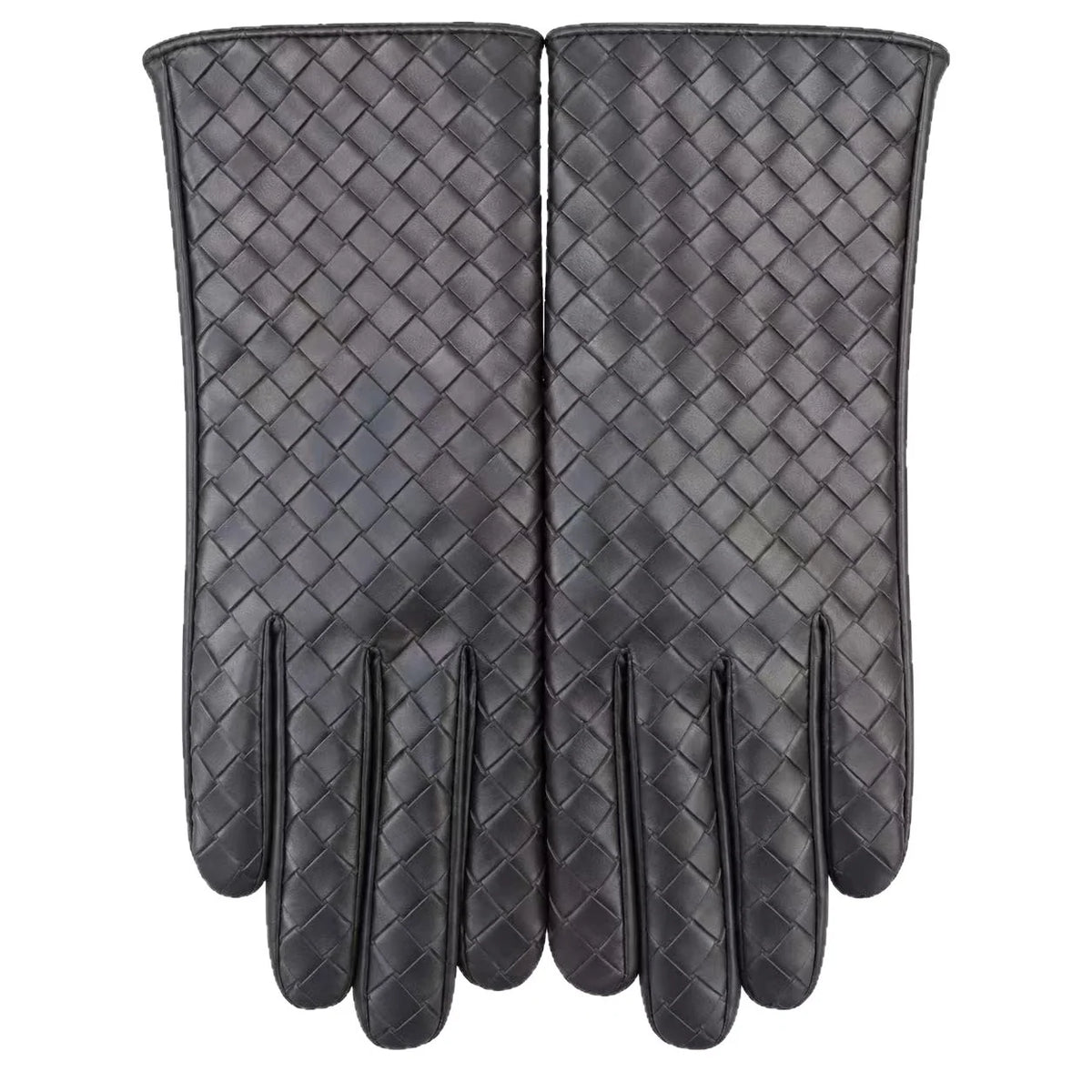 Gloves Woven Leather Soft Lined Textured Grip