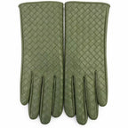 Gloves Woven Leather Warm Lining Textured Grip