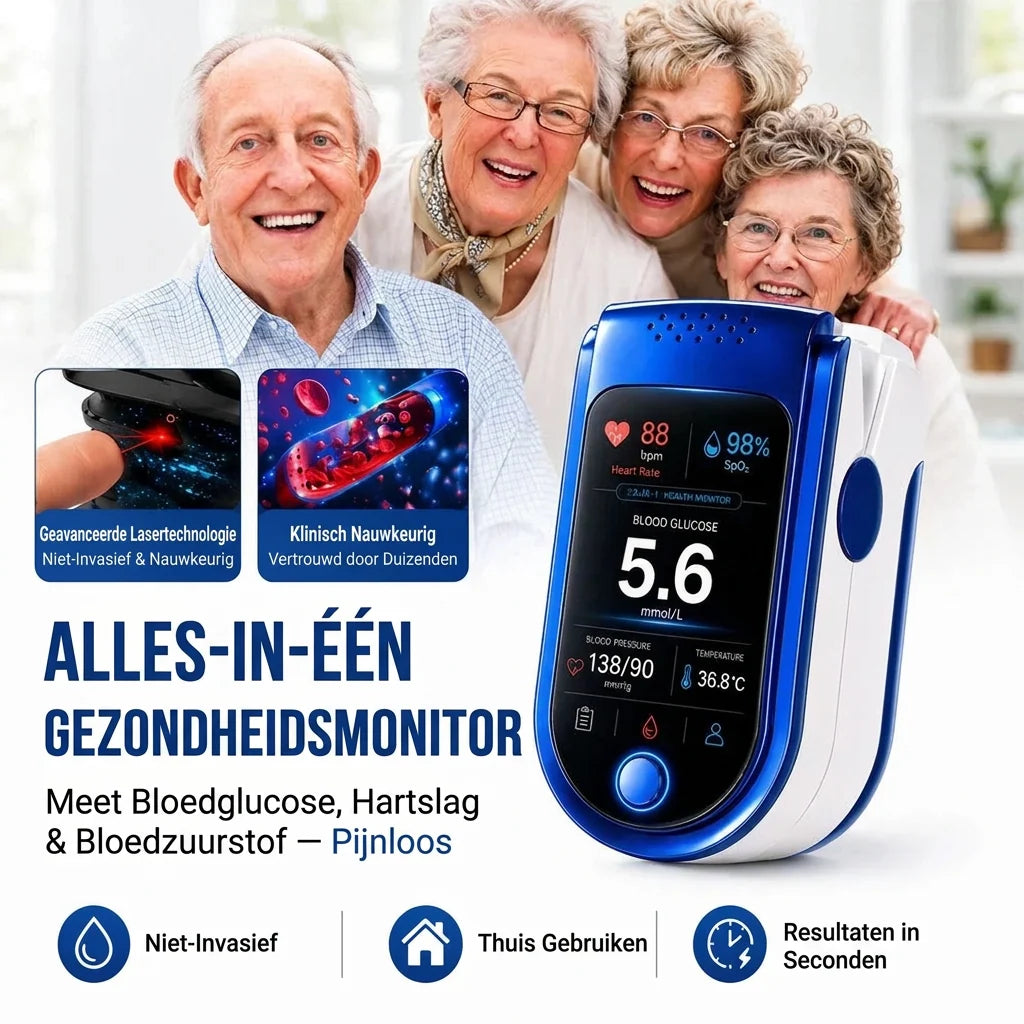 Glucose Monitor Non-Invasive Needle-Free Daily Monitoring