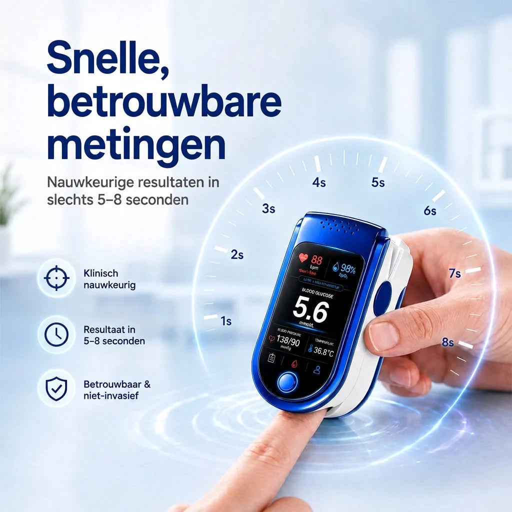 Glucose Monitor Non-Invasive Needle-Free Daily Monitoring