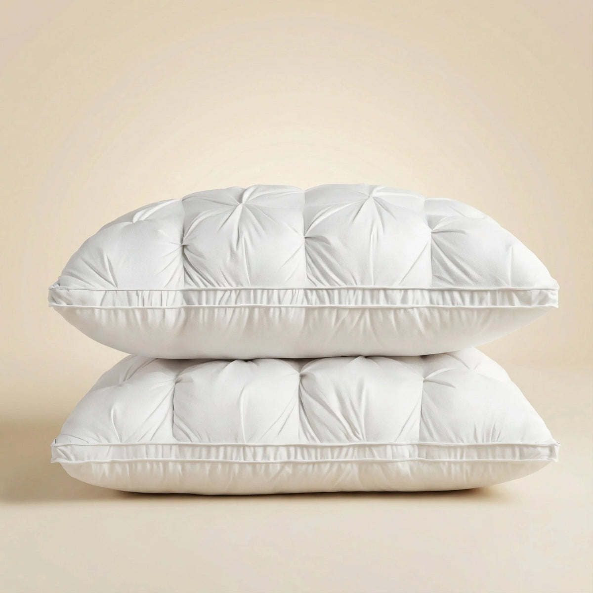 Goose Down Pillow Soft Support Breathable Cotton Cover Machine Washable