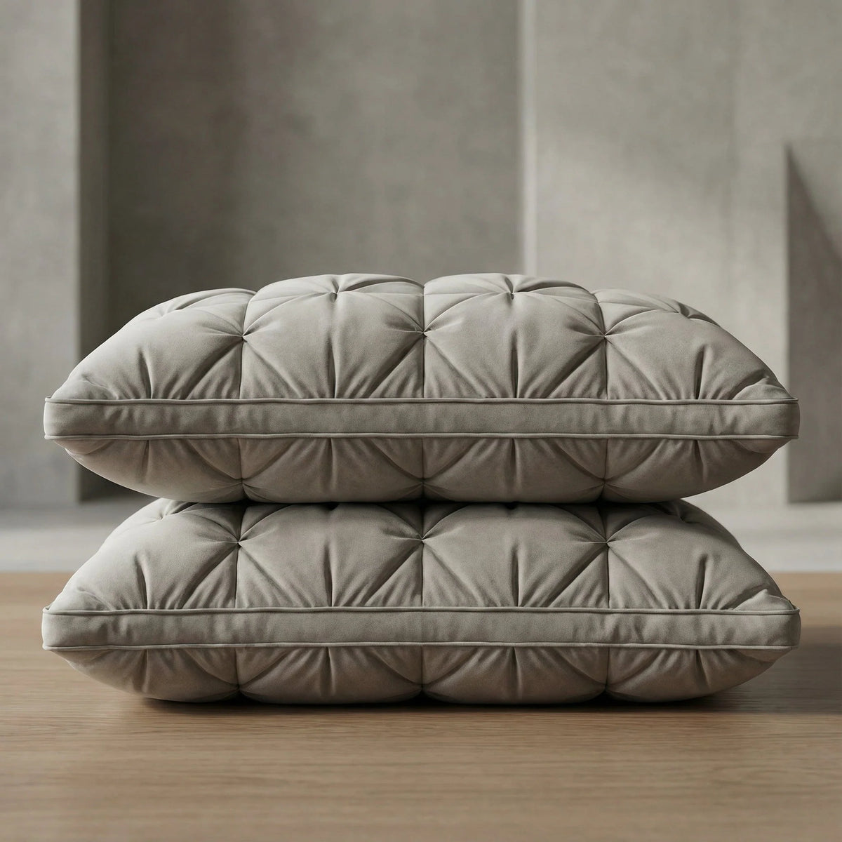Goose Down Pillow Soft Support Breathable Cotton Cover Machine Washable