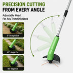 Grass Trimmer Cordless Rechargeable Adjustable Cutting Head Lightweight
