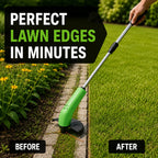 Grass Trimmer Cordless Rechargeable Adjustable Cutting Head Lightweight